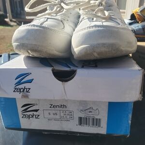 Zephz White Cheer Shoes